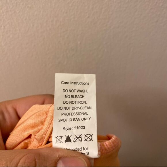 WEISSMAN Dance Costume dress pink peach Bridge Over Troubled Water 11923 SC 6 - Picture 5 of 11